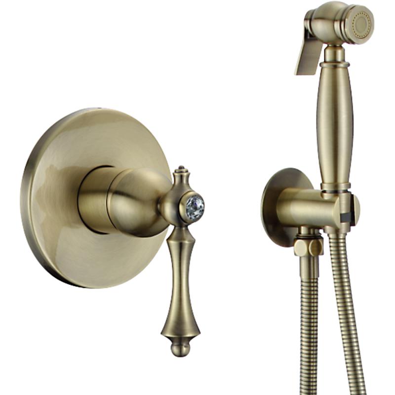 Гигиенический душ со смесителем Rose R0105Q, бронза Гигиенический душ со смесителем Rose R0105Q, бронза