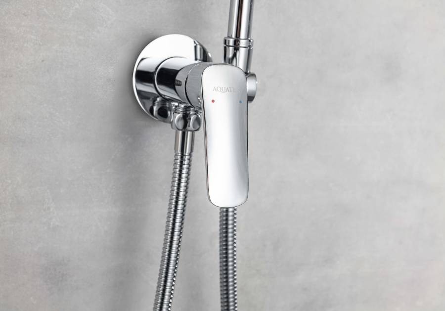 Комплект для гигиенического душа встроенный AQUATEK (cмеситель + гигиеническая лейка + шланг) AQ1019CR ВЕГА  Комплект для гигиенического душа встроенный AQUATEK (cмеситель + гигиеническая лейка + шланг) AQ1019CR ВЕГА