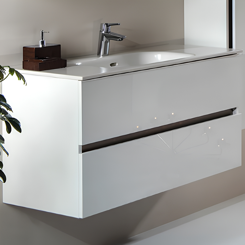 Тумба без раковины Vallessi 100*46cm WHITE 2 полки, 837-100-W Boheme Тумба без раковины Vallessi 100*46cm WHITE 2 полки, 837-100-W Boheme