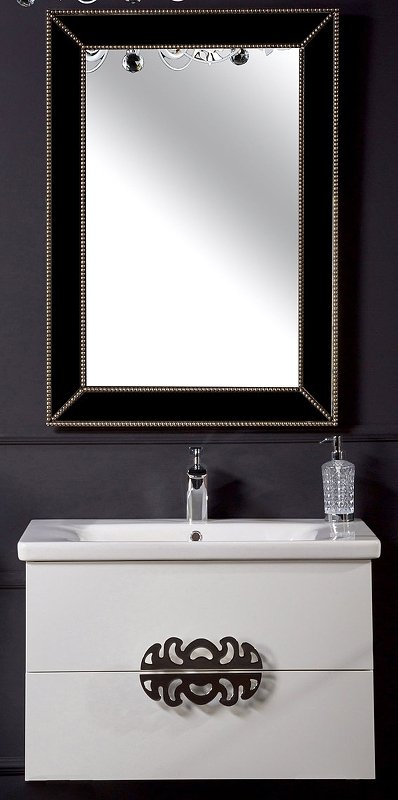 Тумба 80см*43,5 WHITE (керам.моноблок) 830-080-WH Boheme Тумба 80см*43,5 WHITE (керам.моноблок) 830-080-WH Boheme