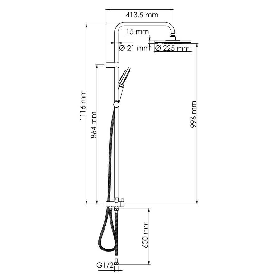 A039 Душевой комплект Wasserkraft A039 Душевой комплект Wasserkraft