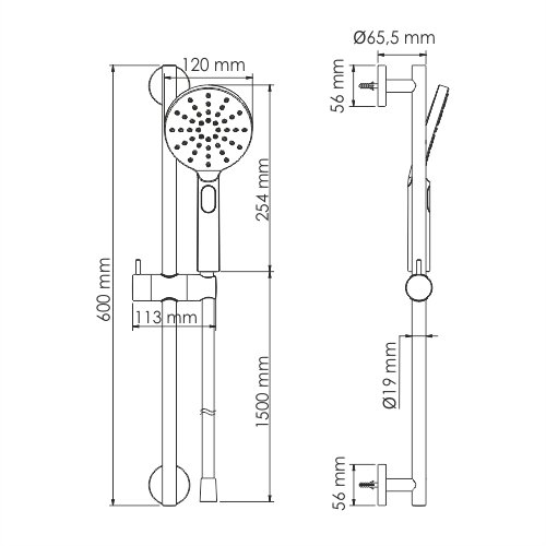 A144 Душевой комплект Wasserkraft A144 Душевой комплект Wasserkraft