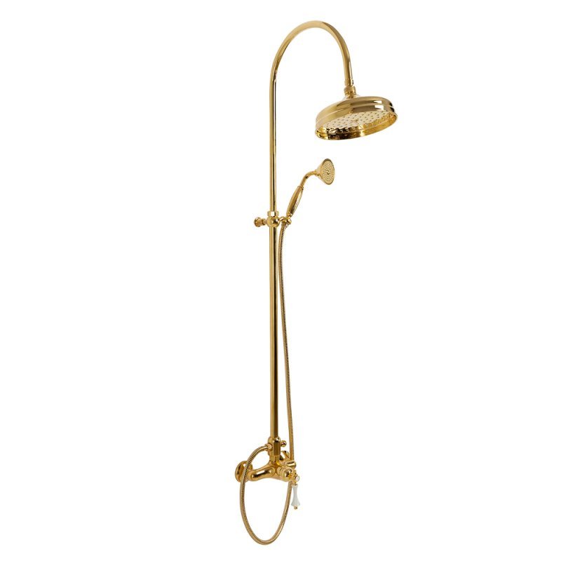 MARGOT-CD-02-M Душевая колонна со смесителем, верхним и ручным душем бронза, ручка бронза MARGOT-CD-02-M Душевая колонна со смесителем, верхним и ручным душем бронза, ручка бронза