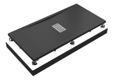 Душевой поддон Creto Etna 160x80 прямоугольный, черный