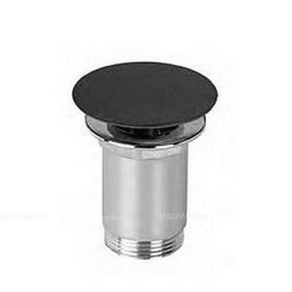 CZR-B-SOC-NOP Донный клапан с с системой "Клик-клак" с переливом, исполнение черный матовый CZR-B-SOC-NOP Донный клапан с с системой "Клик-клак" с переливом, исполнение черный матовый