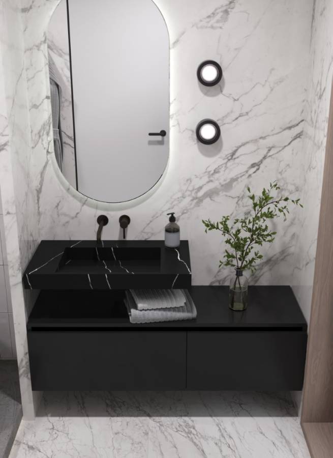 Столешница моноблок FLAT NERO MARQUINA (810*452*80) Столешница моноблок FLAT NERO MARQUINA (810*452*80)