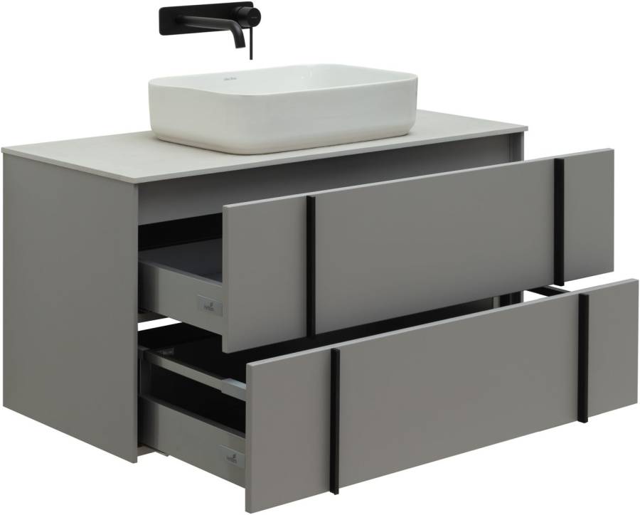 Тумба под раковину Allen Brau Reality 100 1.32007.PGM платина матовый Тумба под раковину Allen Brau Reality 100 1.32007.PGM платина матовый