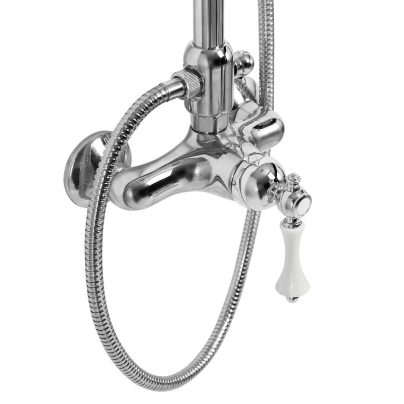 MARGOT-CD-02-M Душевая колонна со смесителем, верхним и ручным душем бронза, ручка бронза MARGOT-CD-02-M Душевая колонна со смесителем, верхним и ручным душем бронза, ручка бронза