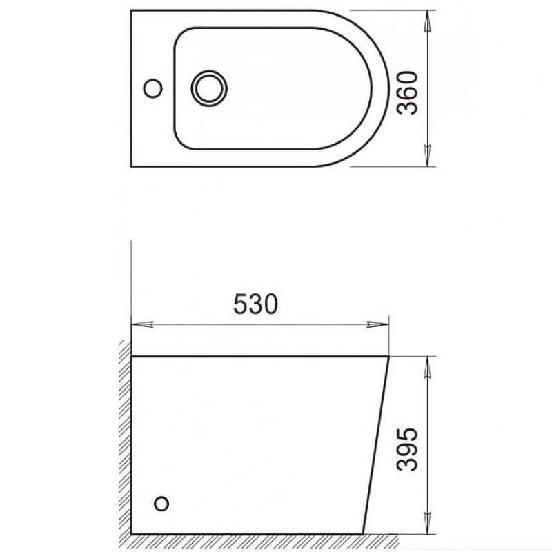 Биде напольное BelBagno FLAY-R BB1003B Биде напольное BelBagno FLAY-R BB1003B