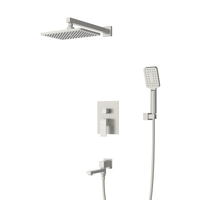 SLIDER-VDSET-01 Душевой комплект встраиваемый с изливом (смеситель, верхний душ, ручной душ со шлангом, излив, штуцер с держателем), хром SLIDER-VDSET-01 Душевой комплект встраиваемый с изливом (смеситель, верхний душ, ручной душ со шлангом, излив, штуцер с держателем), хром