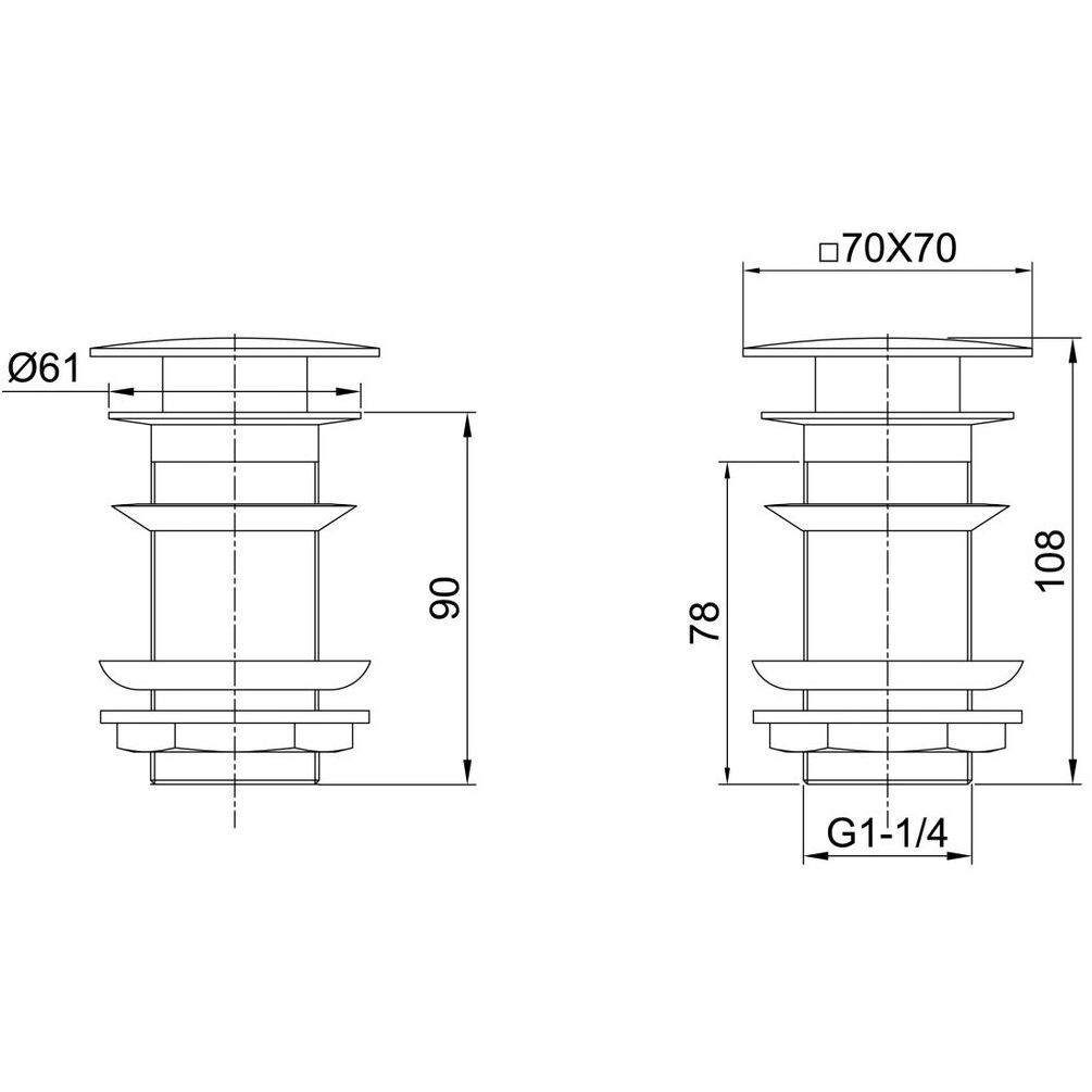 Донный клапан Allen Brau Infinity 5.21025-00 хром Донный клапан Allen Brau Infinity 5.21025-00 хром