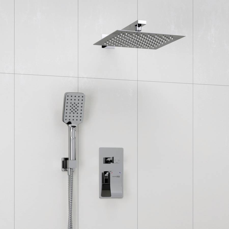 A16190 Встраиваемый комплект для душа с верхней душевой насадкой и лейкой Wasserkraft A16190 Встраиваемый комплект для душа с верхней душевой насадкой и лейкой Wasserkraft