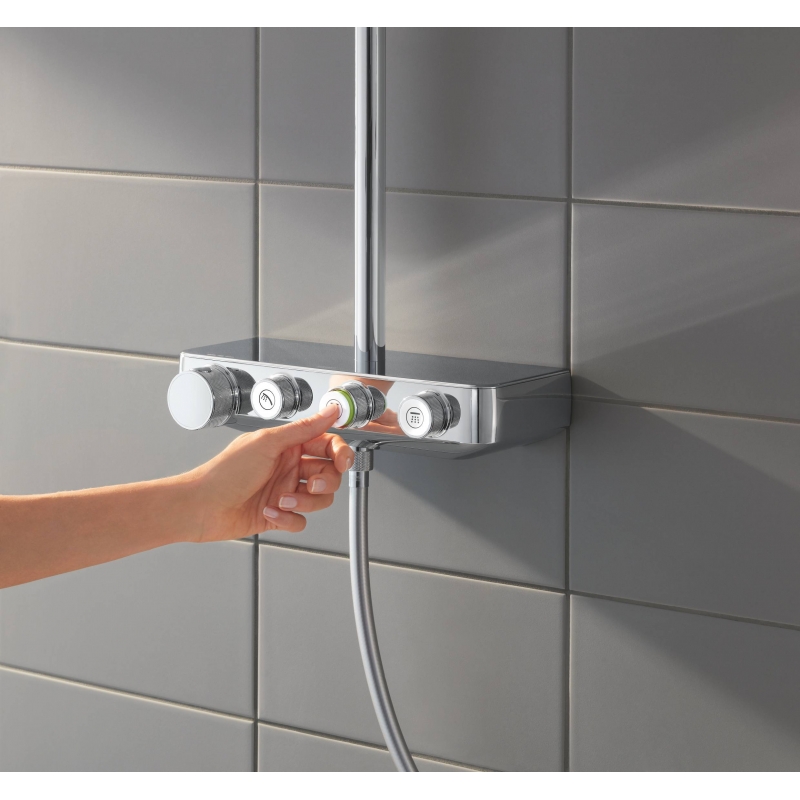 Душевая система поворотная с термостатом Grohe SmartControl хром (26508000) Душевая система поворотная с термостатом Grohe SmartControl хром (26508000)