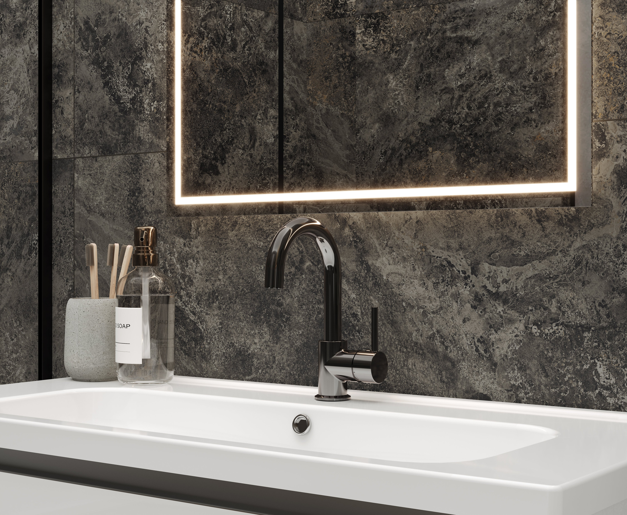 Galaxy Nero Керамогранит графитовый SG50005520R 60х119,5 матовый