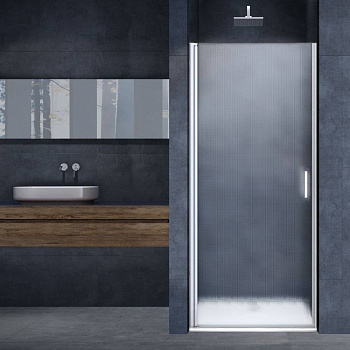 Душевая дверь Alpha VDP-3AL900MT , хром, стекло текстурное