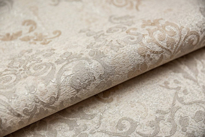 Обои виниловые Флора мотив, бежевый Обои виниловые Флора мотив, бежевый