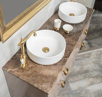 Столешница мрамор 161см Emprador Dark Столешница мрамор 161см Emprador Dark