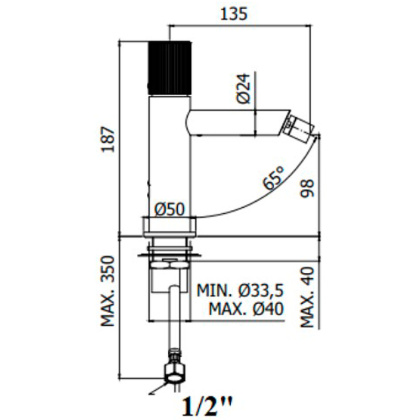 Смеситель для биде Paffoni Jo JO131NO