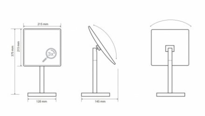Косметическое зеркало отдельностоящиe