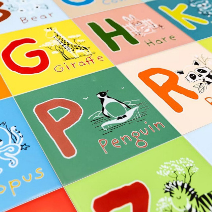 Декор OS\A230\5099 Зоопарк B голубой (20см*20см*6,9мм) (10шт/0,4м2) , шт