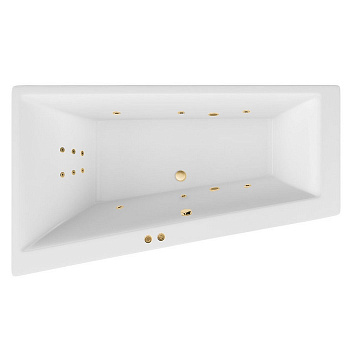 Ванна EXCELLENT Sfera Slim 170x100 (левая) "LINE" (золото) Ванна EXCELLENT Sfera Slim 170x100 (левая) "LINE" (золото)
