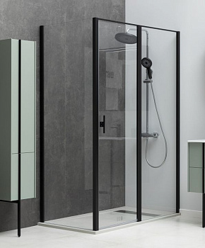 Душевой уголок Allen Brau Priority 140x100 3.31012.BBA + 3.31021.BBA черный браш Душевой уголок Allen Brau Priority 140x100 3.31012.BBA + 3.31021.BBA черный браш