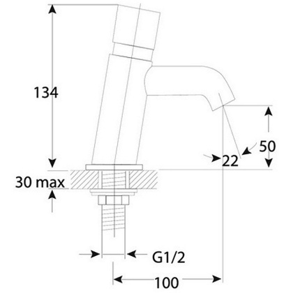 Смеситель для умывальника с таймером OMNIRES Y Y1217CR (хром)