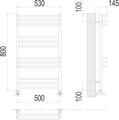 Полотенцесушитель Terminus Соренто П12 500х800