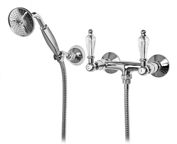 DIAMOND-D-01-Sw Смеситель для душа Исполнение: Хром, Ручки: Swarovski 