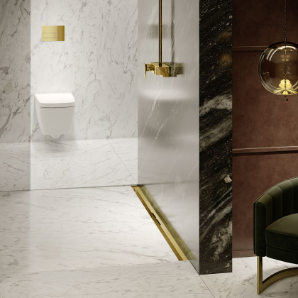 Профиль для душа TECEdrainprofile, 1000 мм, PVD Polished Gold Optic