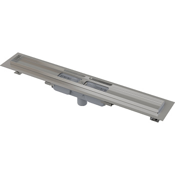 Водоотводящий желоб с порогами для перфорированной решетки, вертикальный сток