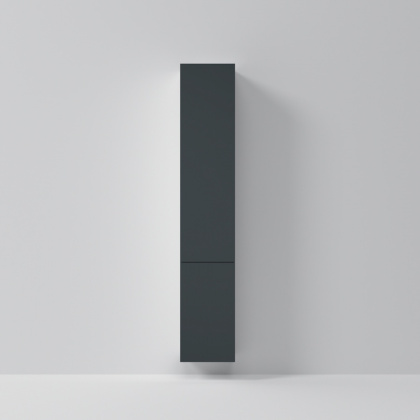 M90CHR0306GM GEM, шкаф-колонна, подвесной, правый, 30 см, двери, push-to-open, графит матовый