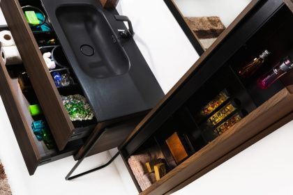 Пенал Vallessi 120*35*28,5cm Dark Oak 836-D Boheme