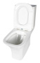 Унитаз-компакт безободковый Creto Cer C2 1002-002Cer-C2W с быстросъёмной крышкой-сиденьем микролифт Slim (арматура Geberit)