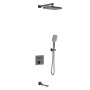 Душевой комплект VSFW-4311GM встраиваемый, 3 режима, вороненая сталь