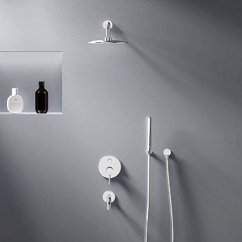 936510000 Scandinavian Pure встраиваемая душевая система с ванно-душевым смесителем и изливом, хром