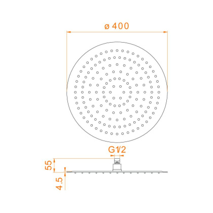 Верхний душ 3D круглый RGW SP-81B, RGW 21148140-04 Верхний душ 3D круглый RGW SP-81B, RGW 21148140-04