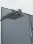 LIBERTA-L-2-80-120-GR-Cr Душевая перегородка с возможностью двустороннего входа, стекло графит, профиль хром, 800x1200x1950 мм