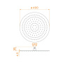 Верхний душ 3D круглый RGW SP-81, RGW 21148140-01 Верхний душ 3D круглый RGW SP-81, RGW 21148140-01
