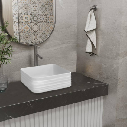 Умывальник накладной, квадратный Point Омега 40, PN43903 Умывальник накладной, квадратный Point Омега 40, PN43903