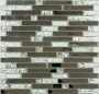 Мозаика MS-605 метал стекло (15*48*98*6) 305*298 