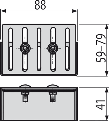 Заглушка для дренажных желобов 75 мм, оцинкованная сталь