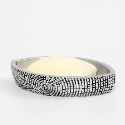 Мыльница Eider, 14,6х2,7х9,3 см, цвет серебро, K-33329