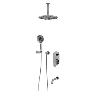 A175868 Встраиваемый комплект для ванны с верхней душевой насадкой, лейкой и изливом Wasserkraft