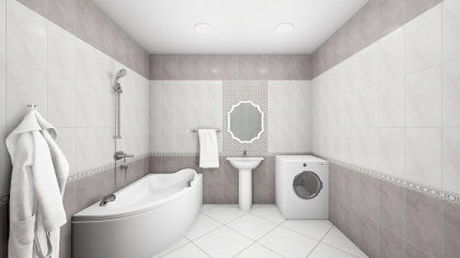 Бордюр AD\A401\6343 Гран Пале геометрия 5,4см*25см*6,9мм (1уп/30шт/), шт