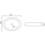 Раковина Orange B08-640w накладная, белый