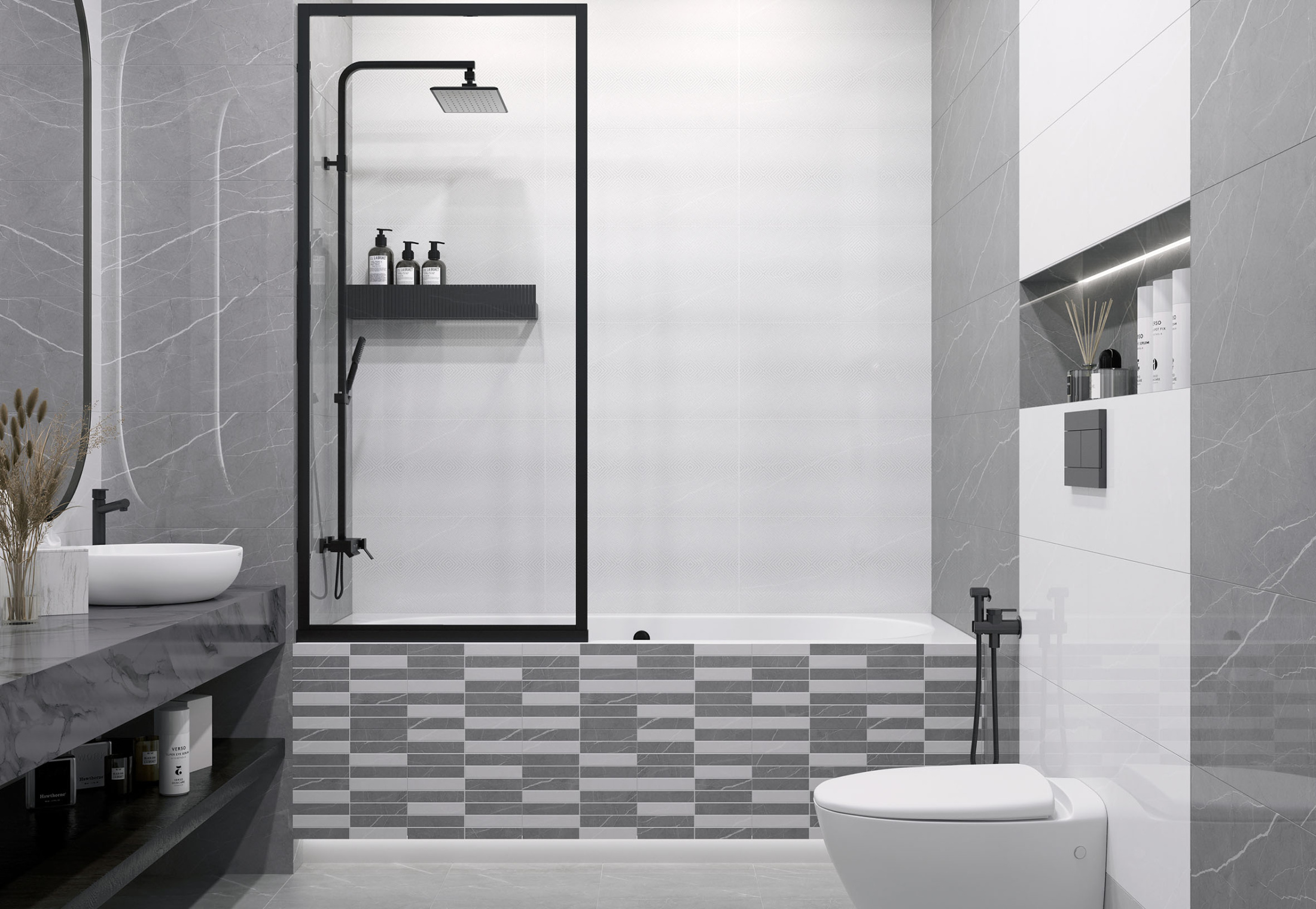 Rubio Декор светло-серый 18-03-06-3618 30х60