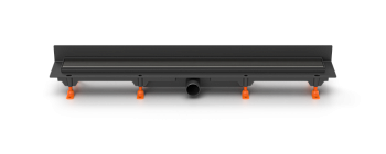 Душевой лоток 65 см Creto Uni CRE-650 UB-P с решеткой, черный