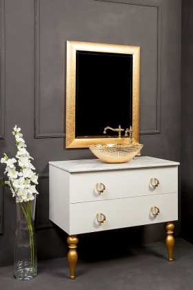 Зеркало WIND 75х95 золото 531 Boheme