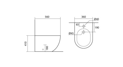Биде напольное AQUATEK ЕВРОПА AQ1017-00 560*360*410 мм, цвет белый Биде напольное AQUATEK ЕВРОПА AQ1017-00 560*360*410 мм, цвет белый